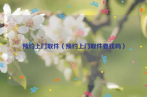 预约上门取件（预约上门取件要钱吗）