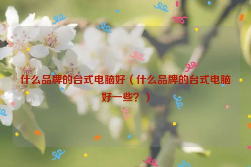 什么品牌的台式电脑好（什么品牌的台式电脑好一些？）