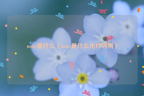 mmc是什么（mmc是什么化疗药物）