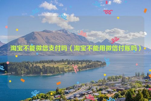 淘宝不能微信支付吗（淘宝不能用微信付账吗）