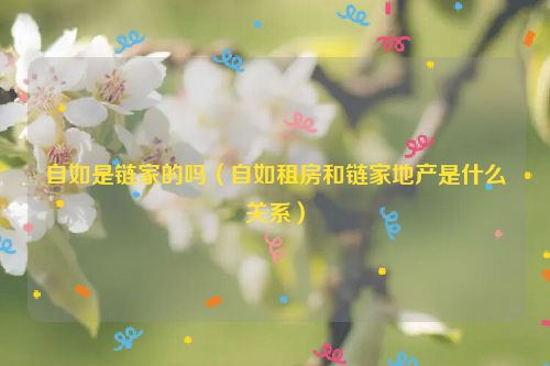 自如是链家的吗（自如租房和链家地产是什么关系）