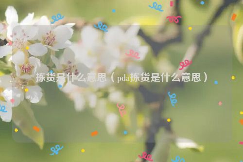 拣货是什么意思（pda拣货是什么意思）