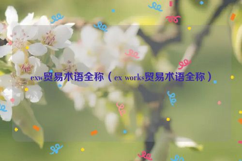 exw贸易术语全称（ex works贸易术语全称）