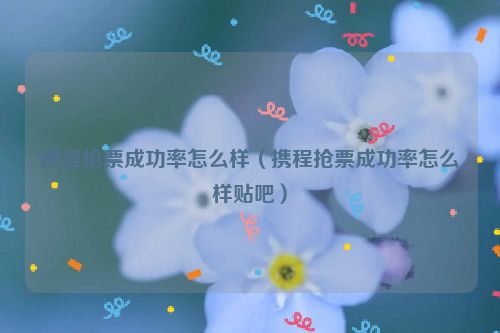 携程抢票成功率怎么样（携程抢票成功率怎么样贴吧）