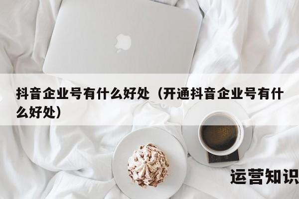 抖音企业号有什么好处（开通抖音企业号有什么好处）